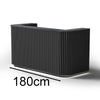 HALO Reception Desk 180cm - Black
