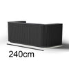 HALO Reception Desk 240cm - Black