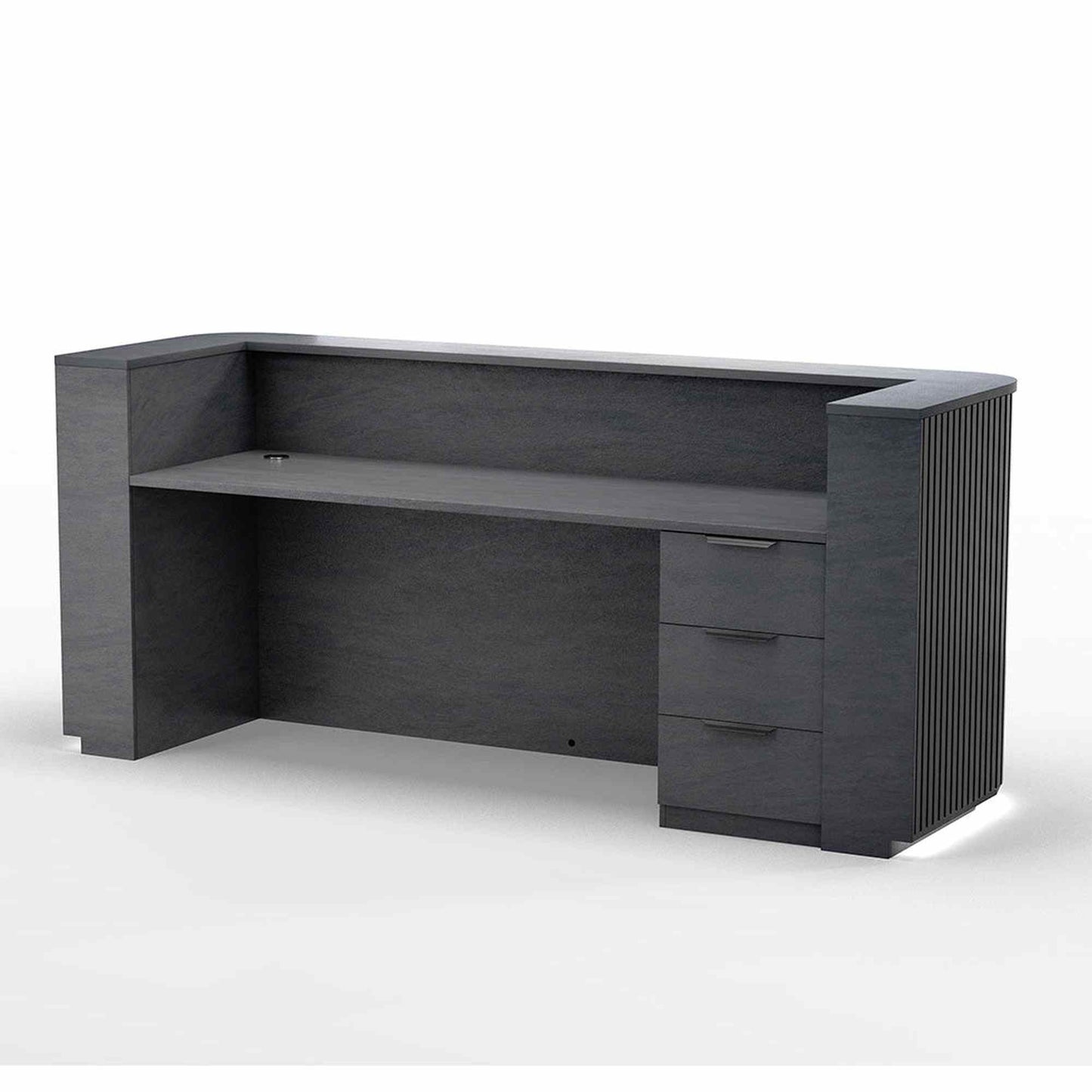 HALO 3 Drawer Pedestal Cabinet - Black