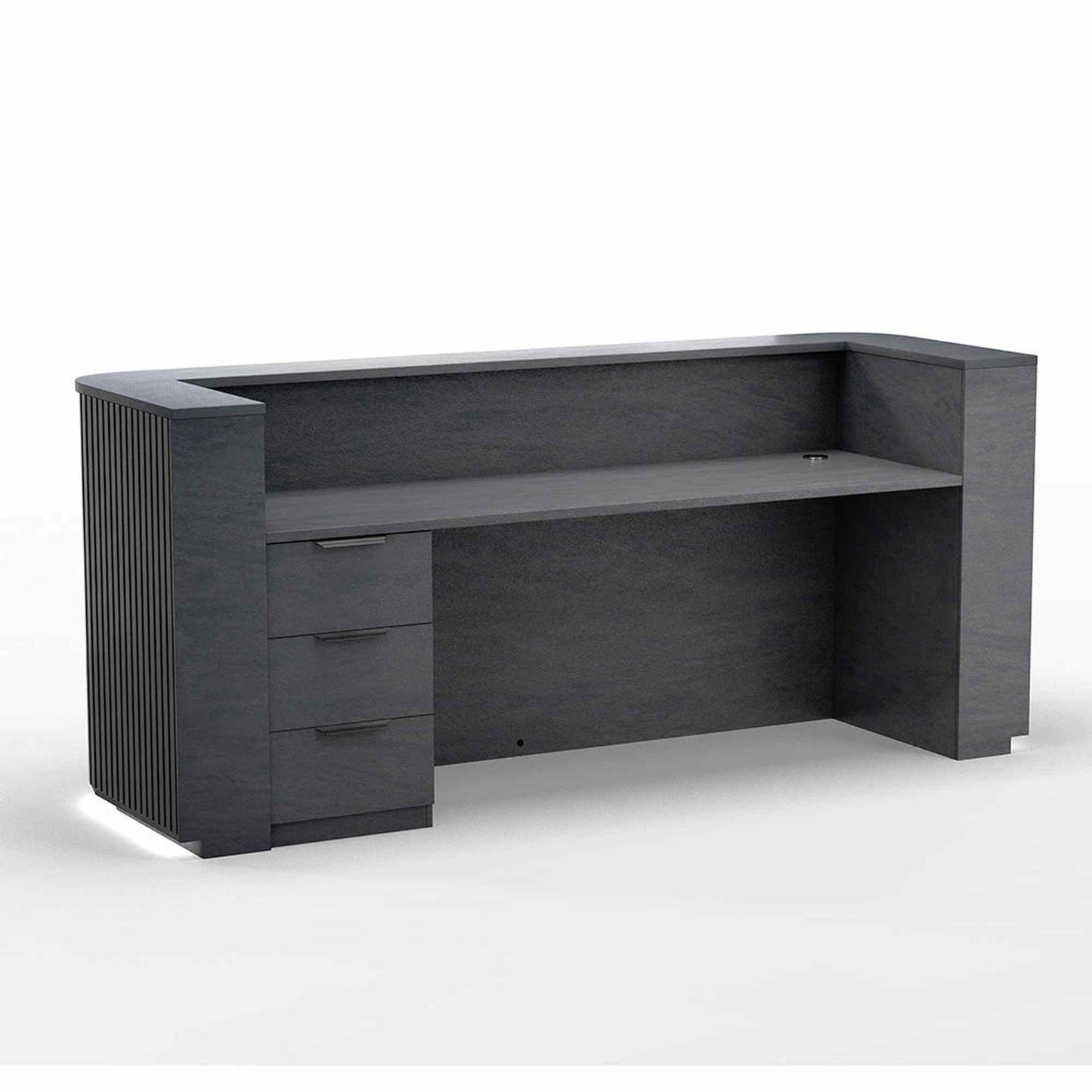 HALO 3 Drawer Pedestal Cabinet - Black