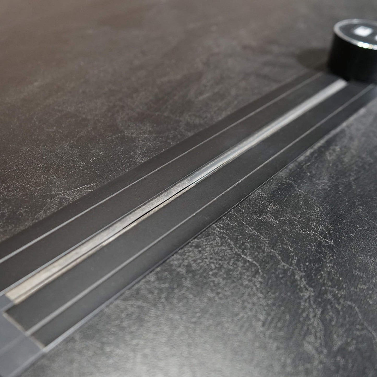 DOLAN Boardroom Meeting Table 3.6M - Black Concrete