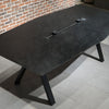 DOLAN Boardroom Meeting Table 2.4M - Black Concrete