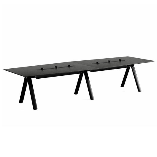 DOLAN Boardroom Meeting Table 3.6M - Black Concrete