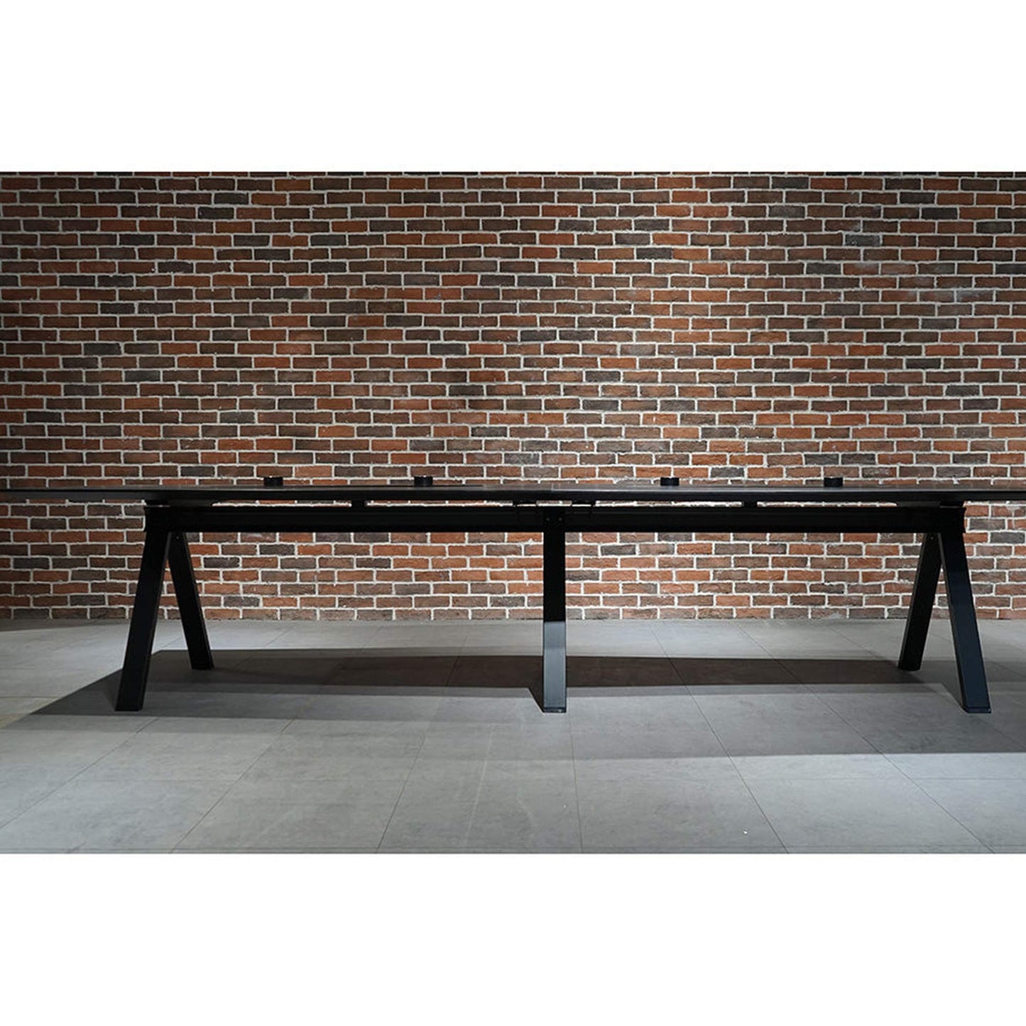 DOLAN Boardroom Meeting Table 3.6M - Black Concrete