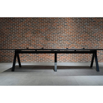 DOLAN Boardroom Meeting Table 3.6M - Black Concrete