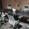 DOLAN Boardroom Meeting Table 3.6M - Black Concrete