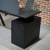 DOLAN Reversible Single Seater Workstation 1.4 - 1.6m - Black Concrete