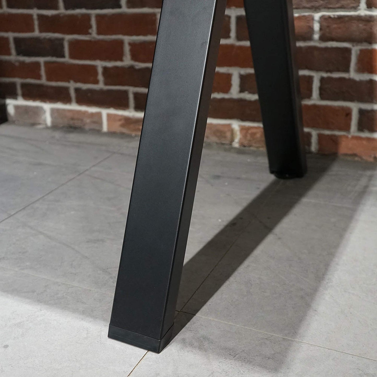 DOLAN Reversible Single Seater Workstation 1.4 - 1.6m - Black Concrete