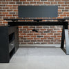 DOLAN Executive Desk Workstation 1.4m - 1.6m - Left Return - Black Concrete