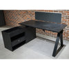 DOLAN Executive Desk Workstation 1.4m - 1.6m - Left Return - Black Concrete