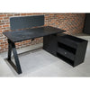 DOLAN Executive Desk Workstation 1.4 - 1.6m - Right Return - Black Concrete