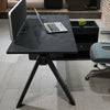 DOLAN Executive Desk Workstation 1.4m - 1.6m - Left Return - Black Concrete