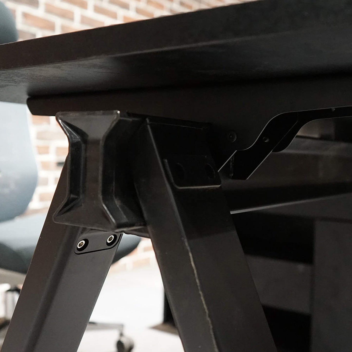 DOLAN Executive Desk Workstation 1.4m - 1.6m - Left Return - Black Concrete