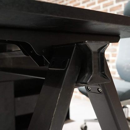 DOLAN Executive Desk Workstation 1.4 - 1.6m - Right Return - Black Concrete