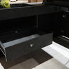 DOLAN Executive Desk Workstation 1.4m - 1.6m - Left Return - Black Concrete