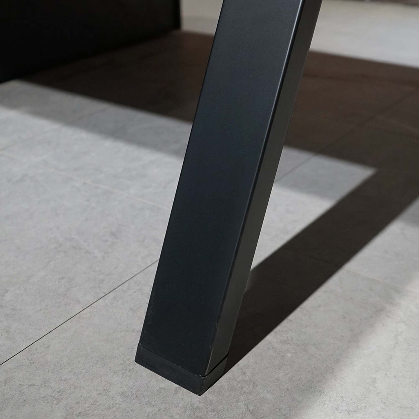 DOLAN 2 Seater Workstation 1.2m - 1.4m - Black Concrete