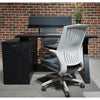 DOLAN 2 Seater Workstation 1.2m - 1.4m - Black Concrete