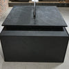 DOLAN 2 Seater Workstation 1.2m - 1.4m - Black Concrete