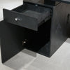 DOLAN 2 Seater Workstation 1.2m - 1.4m - Black Concrete