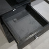 DOLAN 2 Seater Workstation 1.2m - 1.4m - Black Concrete