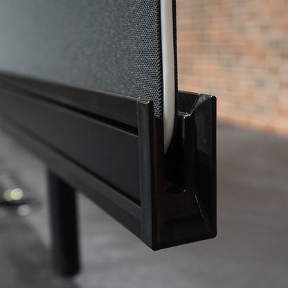 DOLAN 4 Seater Workstation 2.8m - Black Concrete