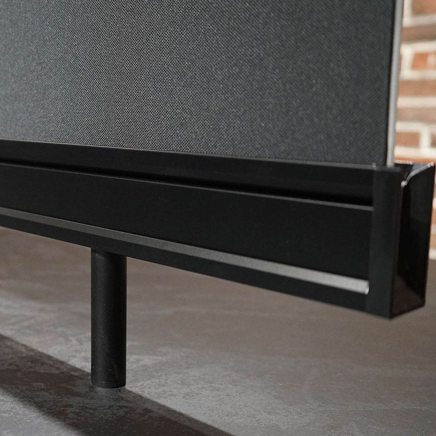 DOLAN 4 Seater Workstation 2.8m - Black Concrete