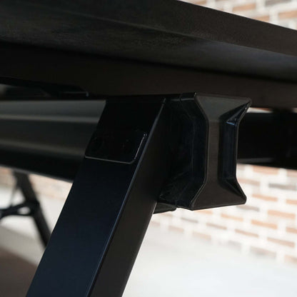 DOLAN 4 Seater Workstation 2.8m - Black Concrete