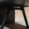DOLAN 4 Seater Workstation 2.4m - 2.8m - Black Concrete