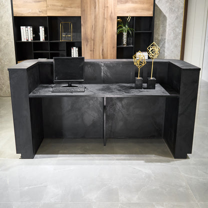 HALO Reception Desk 180cm - Black