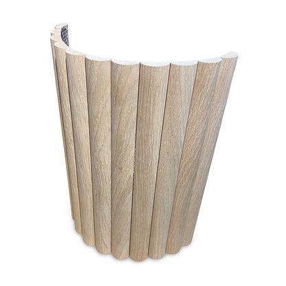 HALO Reception Desk 240cm - Oak & White