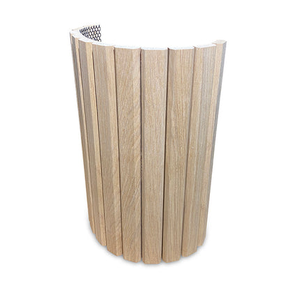 WOODFLEX Flexible Wooden Slat Wall Panel - Oak Veneer - 2700mm x 600mm - Trapezium
