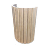 WOODFLEX Flexible Wooden Slat Wall Panel - Oak Veneer - 2700mm x 600mm - Trapezium