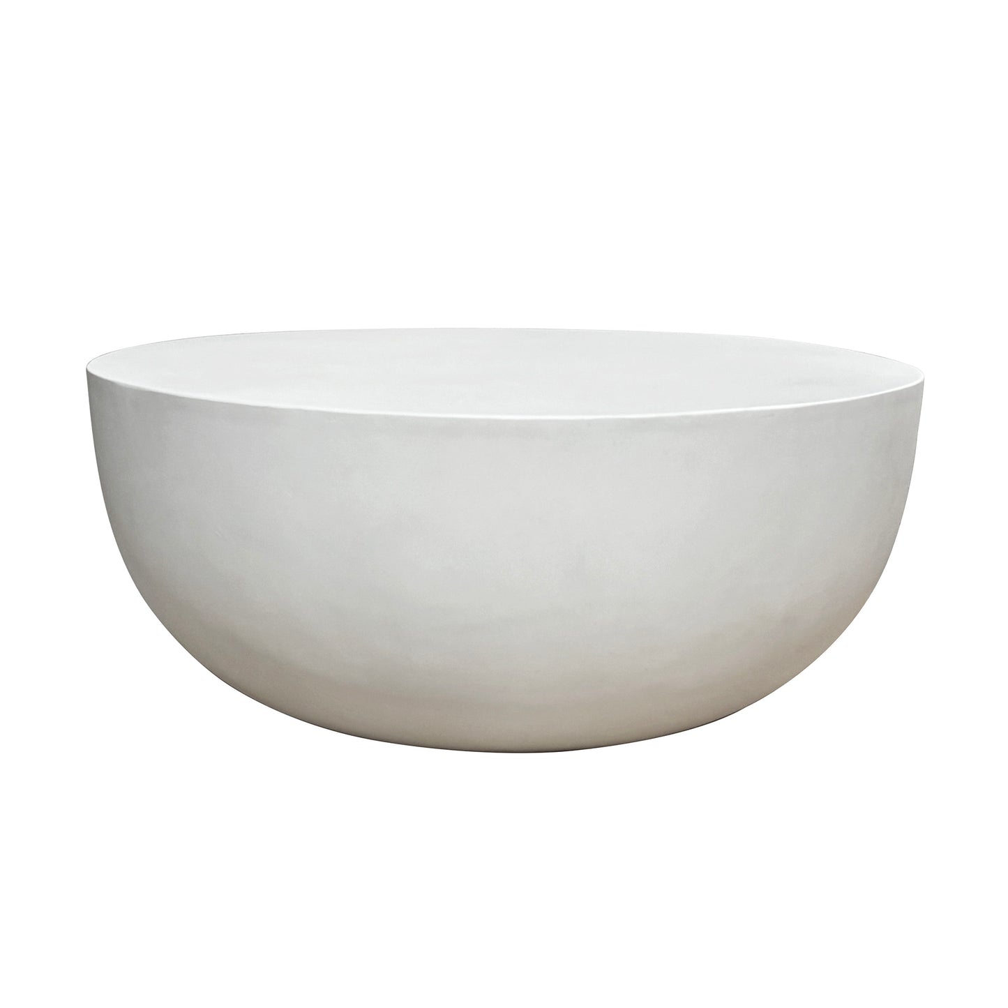ROCCO Indoor & Outdoor Round Coffee Table 70cm - White Concrete