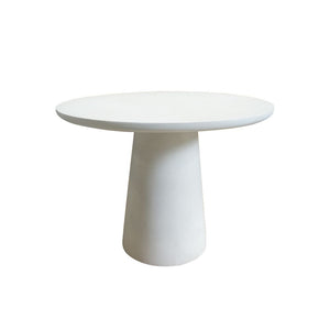 ROCCO Indoor & Outdoor Dining Table 100cm - White Concrete