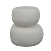 ROCCO Indoor & Outdoor Side Table Stool 41cm - White Concrete