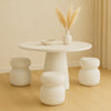 ROCCO Indoor & Outdoor Side Table Stool 41cm - White Concrete