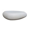 ROCCO  Indoor & Outdoor Pebble Coffee Table 106cm - White Concrete
