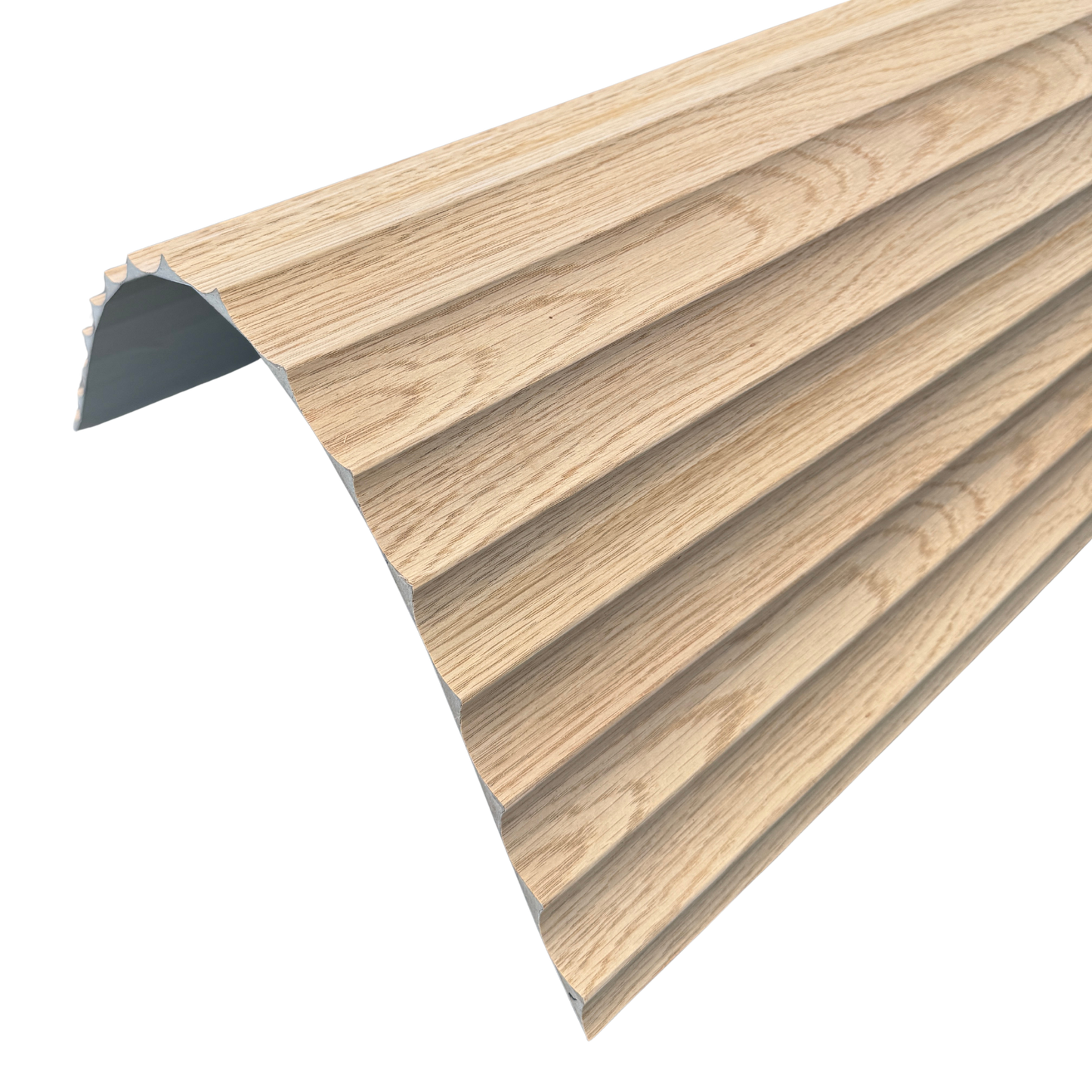 WOODFLEX® FLOW Flexible Wooden Wall Panel - Oak Veneer - 2700mm x 600mm - Wave 37.5mm