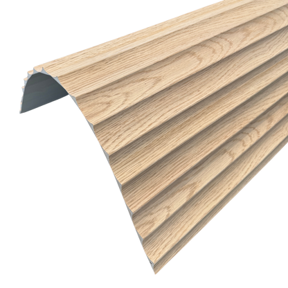 WOODFLEX® FLOW Flexible Wooden Wall Panel - Oak Veneer - 2700mm x 600mm - Wave 37.5mm