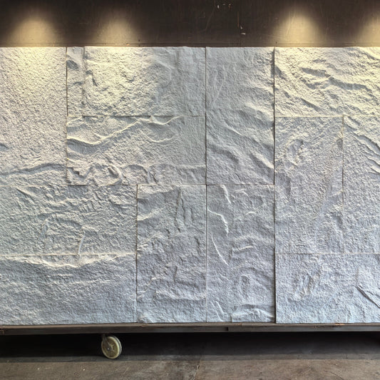 WOODFLEX FLEXIBLE PU STONE PANEL - STONE SKIN White - 1200 x 600mm