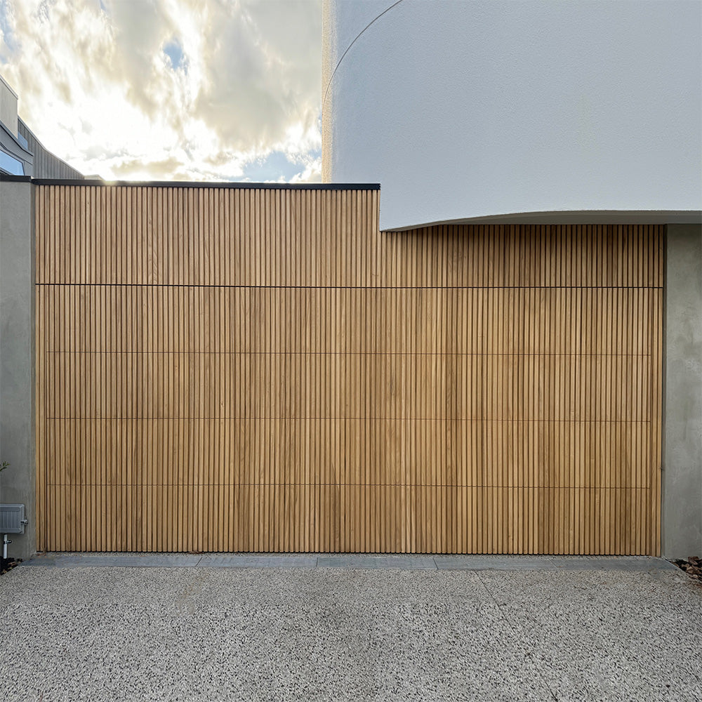 WOODFLEX Outdoor & Indoor Solid Hard Wood Slat Wall Ceiling Pool Fence Cladding - Paulownia - 2700mm x 545mm
