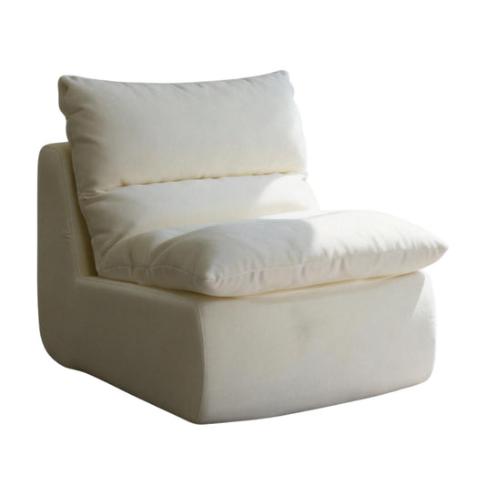 ZAHRA Singleseater Compressed Sofa - White