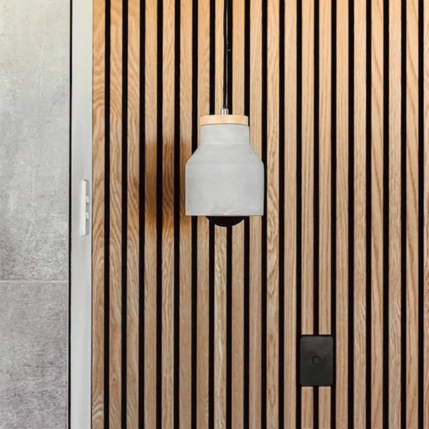 WOODFLEX Flexible Acoustic Wood Slat Wall Panel, Oak Veneer - 2400mm x 600mm