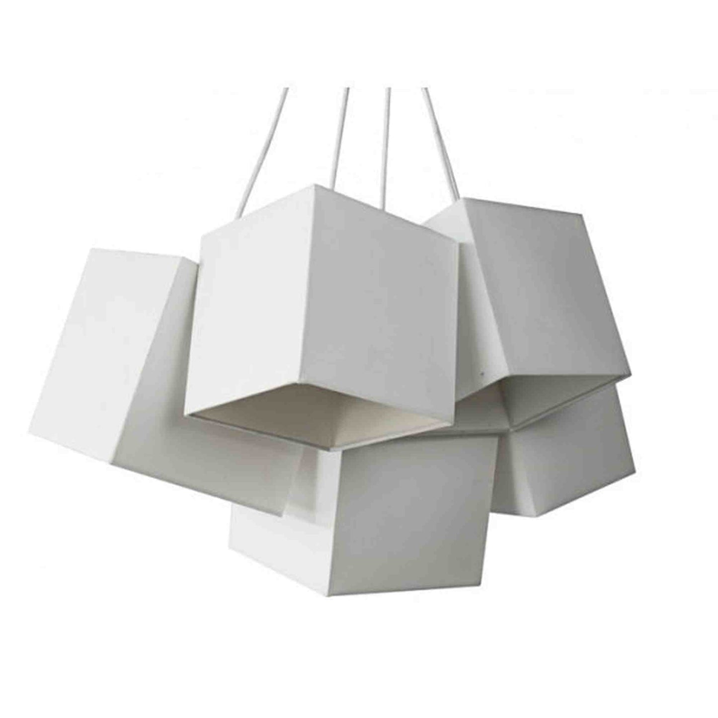 Loria White White Square Cluster Pendant Lights,Lighting,Pendant Lights, Home Decor,Modern Furniture
