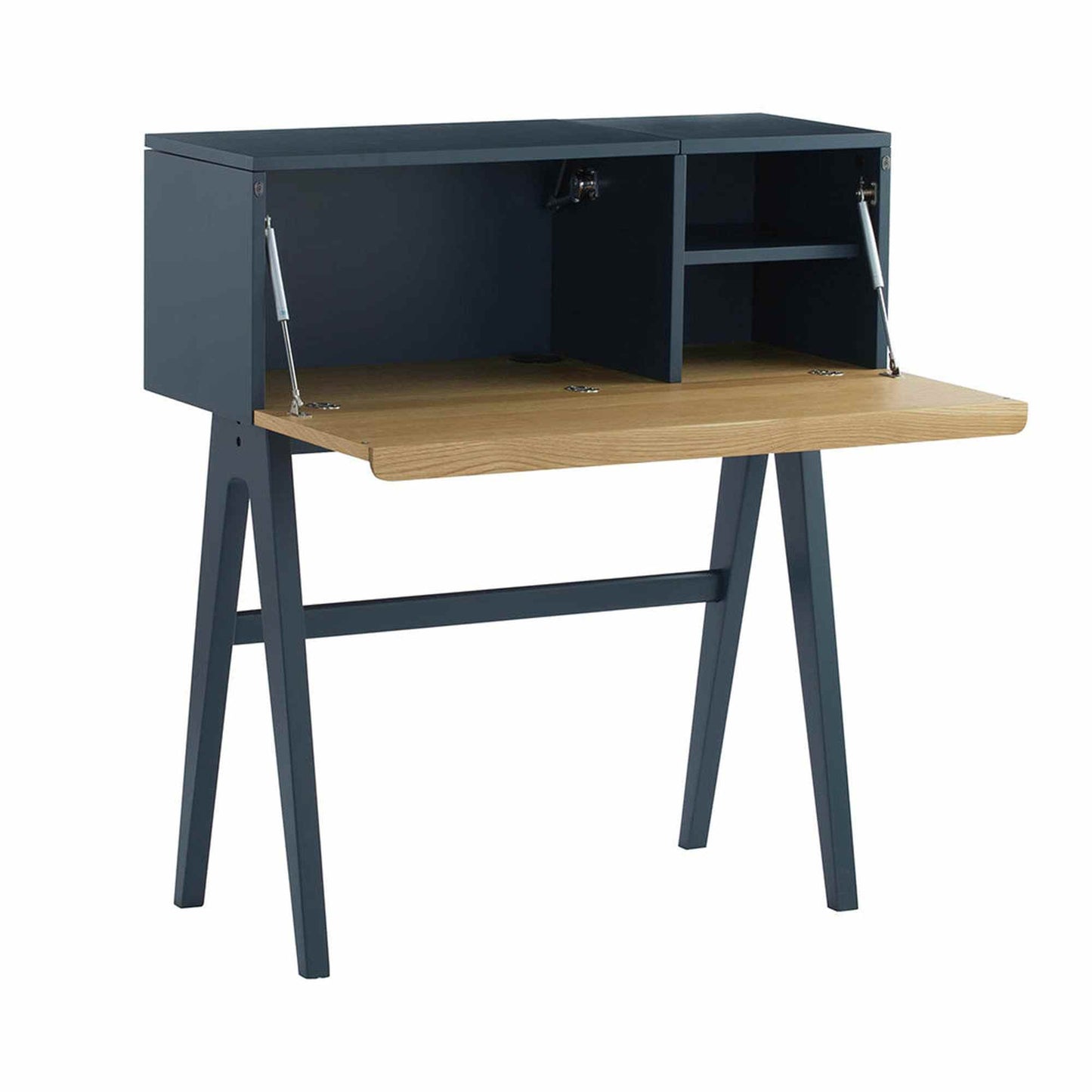 VALEN Study Desk 96cm - Blue Space & Oak