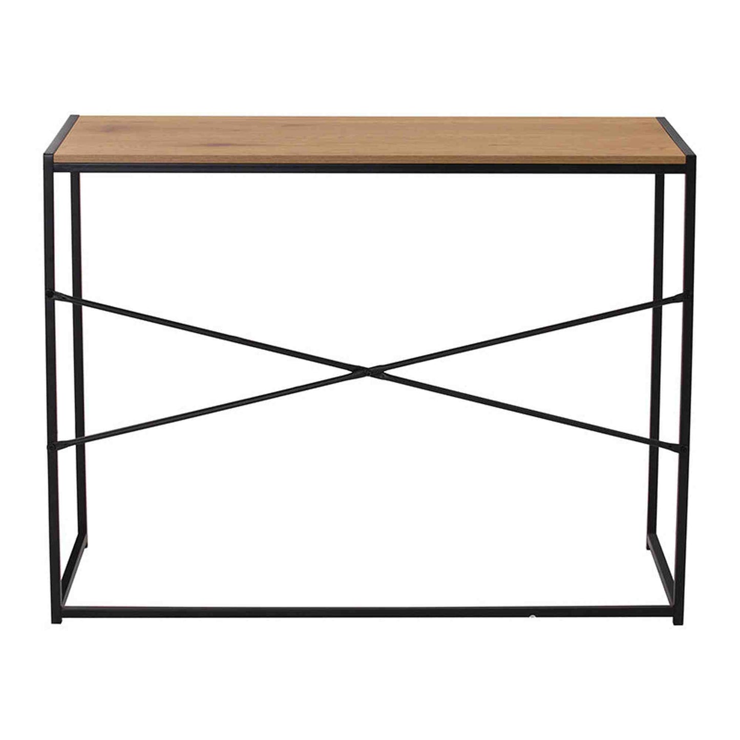BRADFORD Study Desk 100cm - Natural & Black