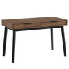 MALTON Study Desk 120cm - Black & Walnut