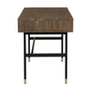 HAMILTON Study Desk Oak & Acacia Veneer 140cm - Toffee