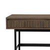 HAMILTON Study Desk Oak & Acacia Veneer 140cm - Toffee