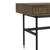 HAMILTON Study Desk Oak & Acacia Veneer 140cm - Toffee